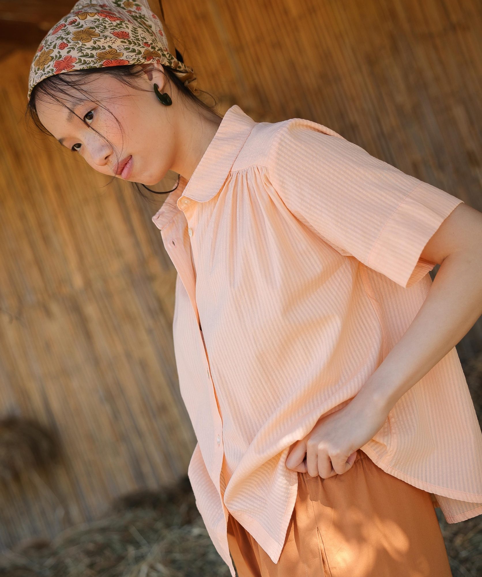 Chemise Willow – Pêche