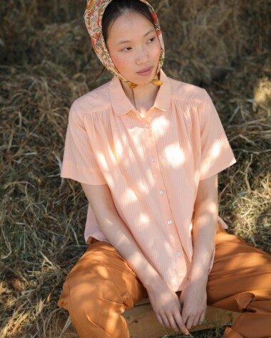 Chemise Willow – Pêche