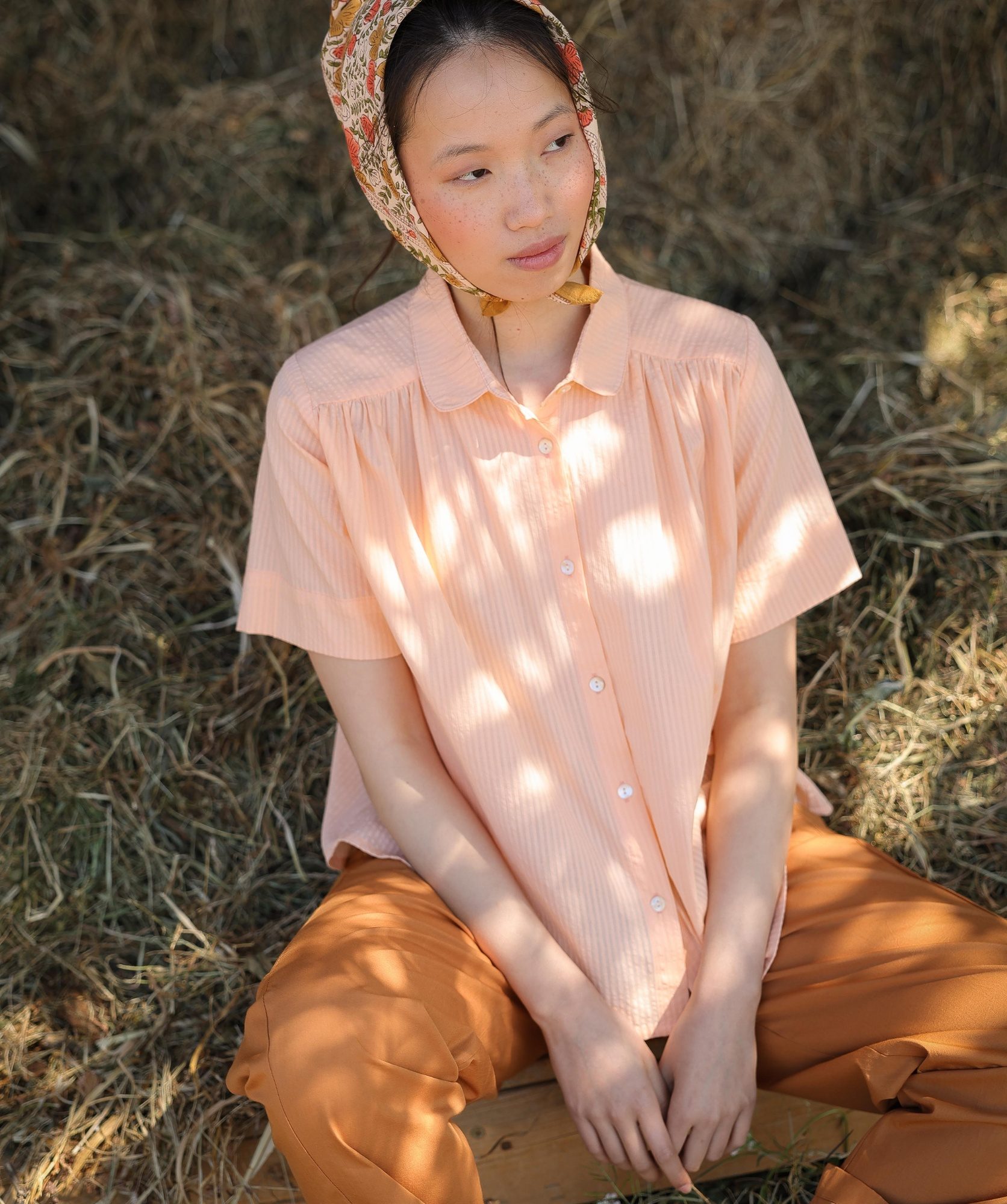 Chemise Willow – Pêche