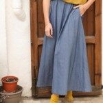 Jupe Molly – Chambray bleu