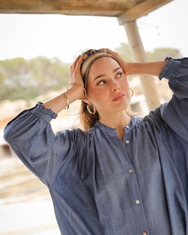 Robe Toscane – Chambray Bleu