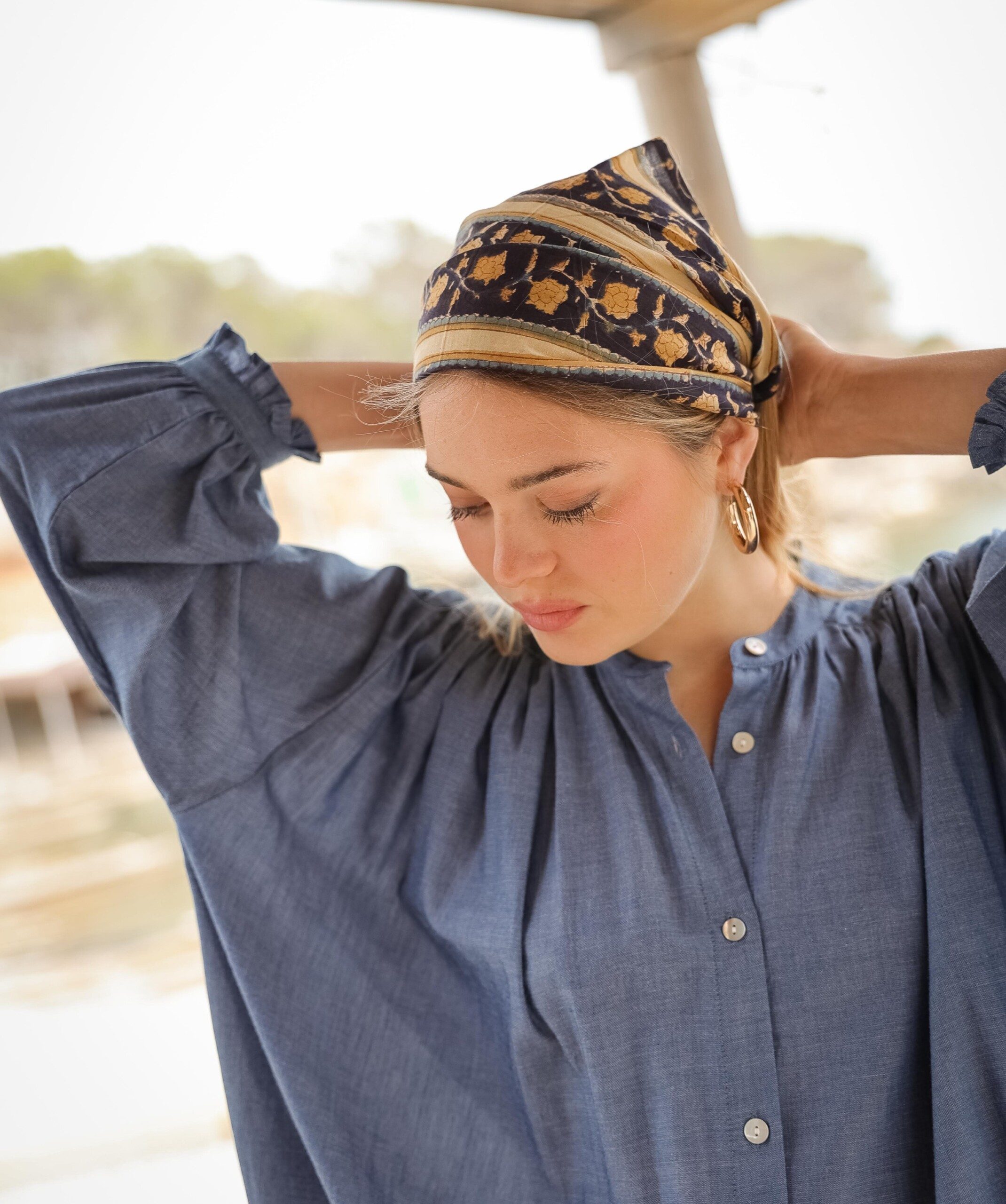 Robe Toscane – Chambray Bleu