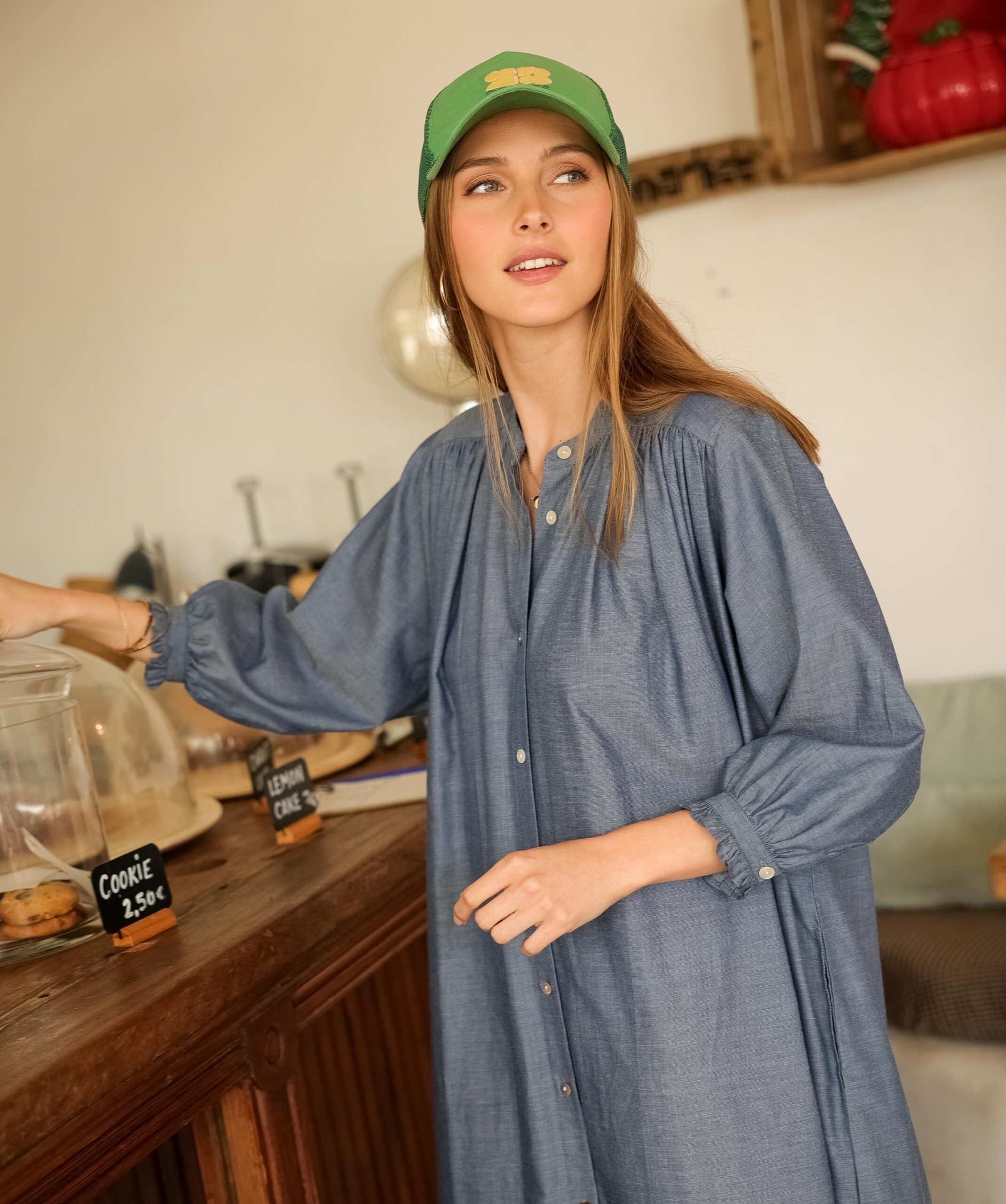 Robe Toscane – Chambray Bleu