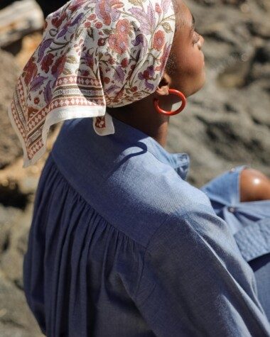 Robe Toscane – Chambray Bleu