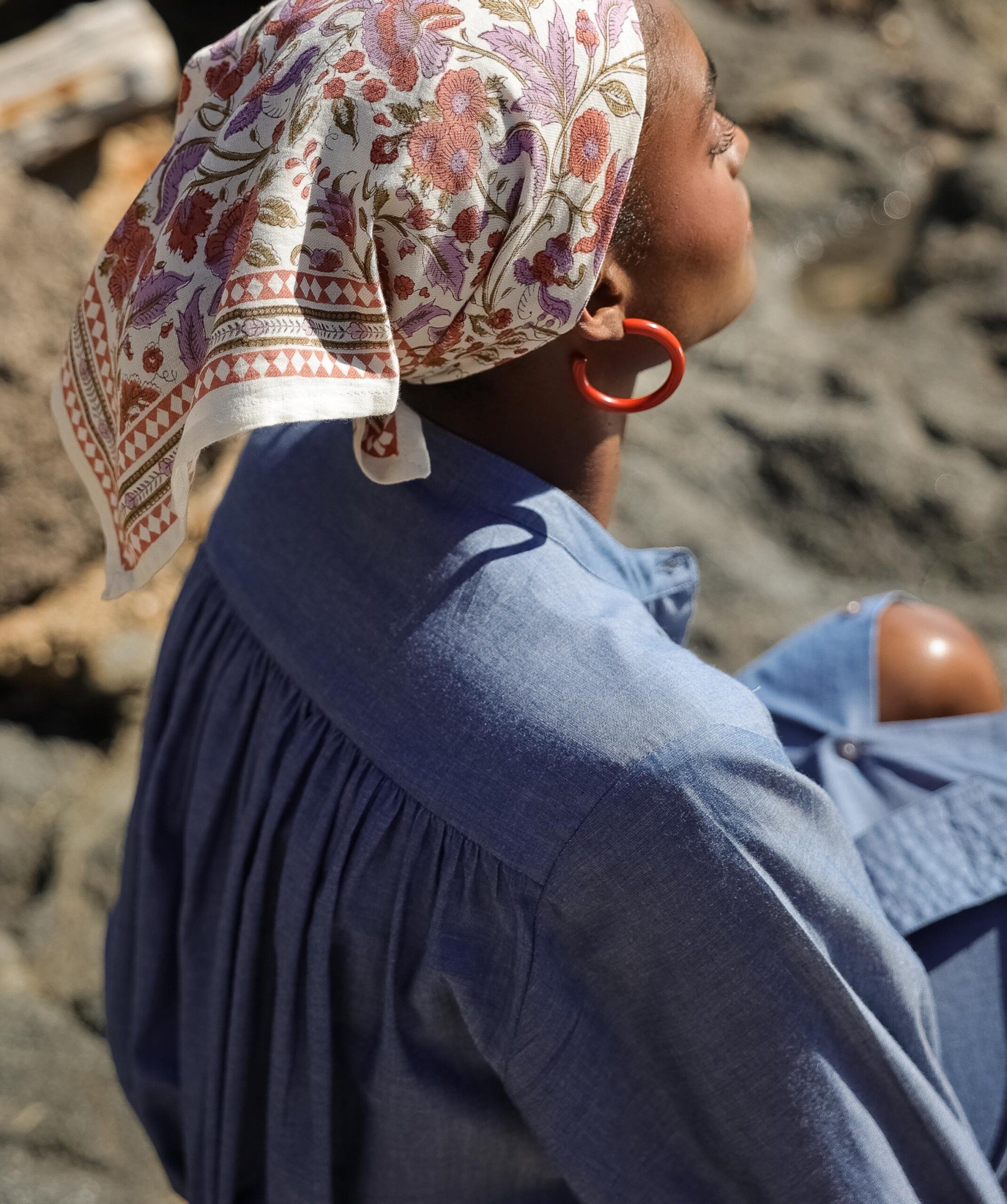 Robe Toscane – Chambray Bleu