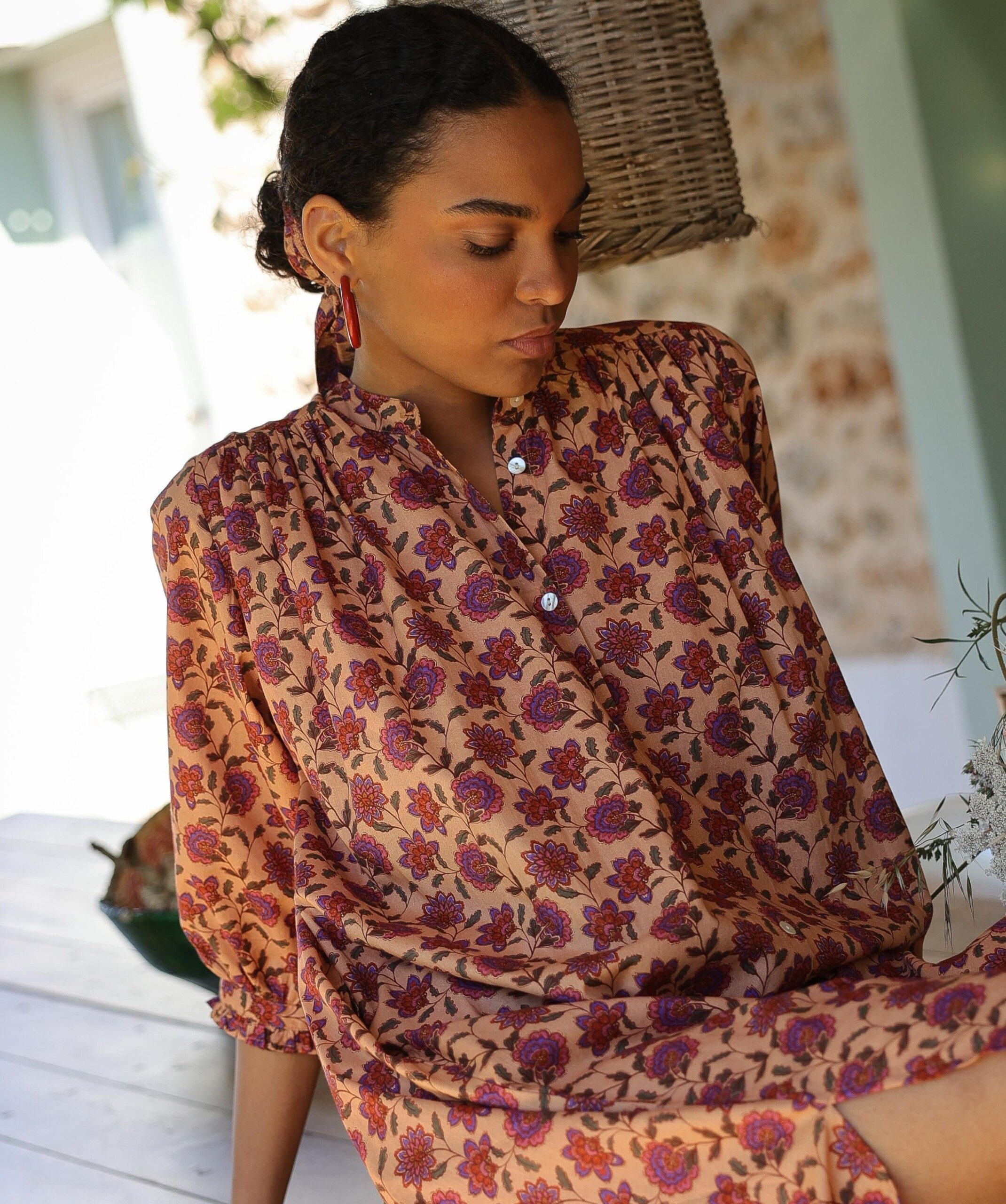 Robe Toscane – Imprimé Berry