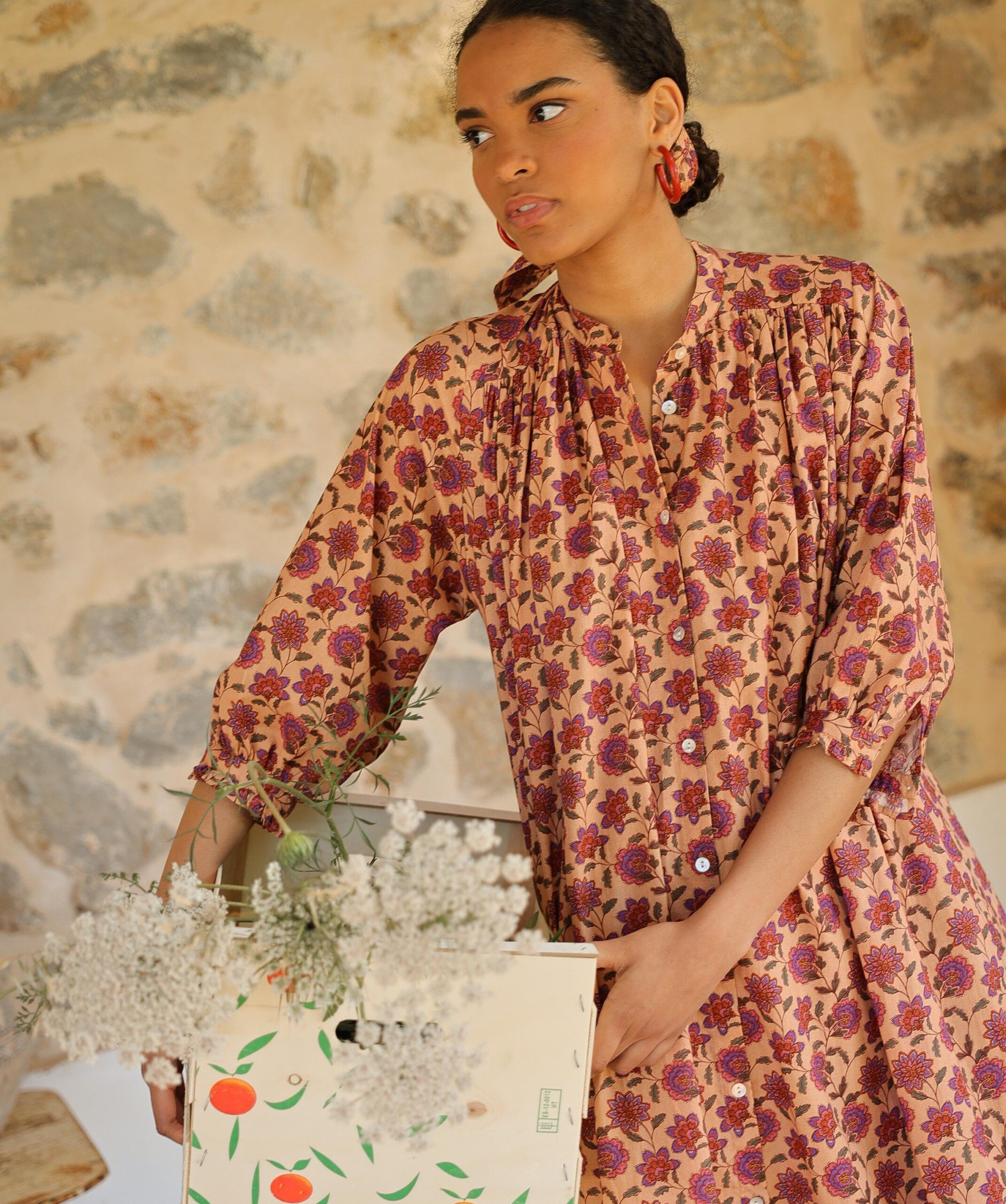 Robe Toscane – Imprimé Berry