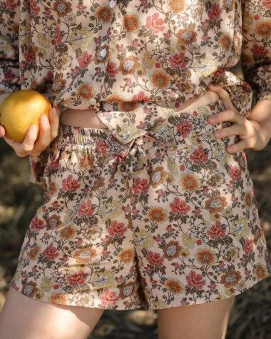 Short Cali – Imprimé Antoinette Terracotta
