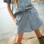 Short Castel – Rayure Sido Lavande