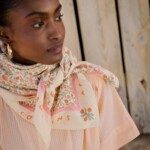Foulard grand format – Rosa Sorbet d’Été