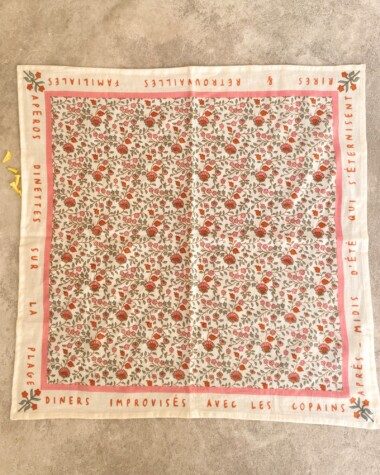 Foulard petit format – Rosa Sorbet d’Été