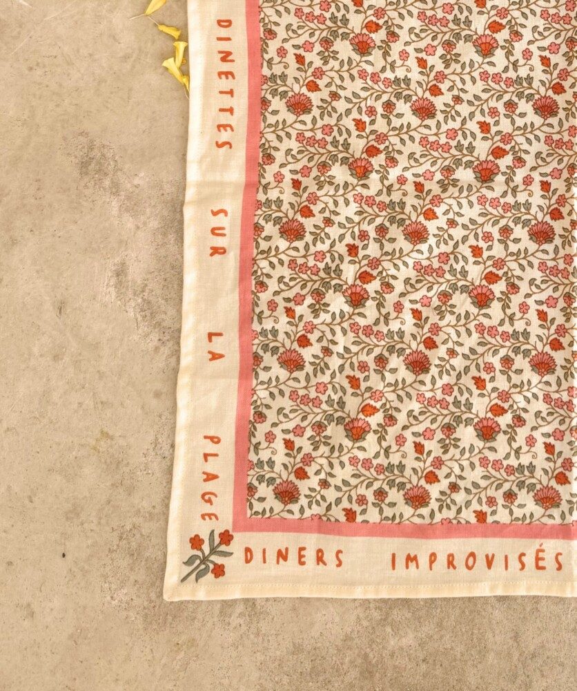 Foulard petit format – Rosa Sorbet d’Été