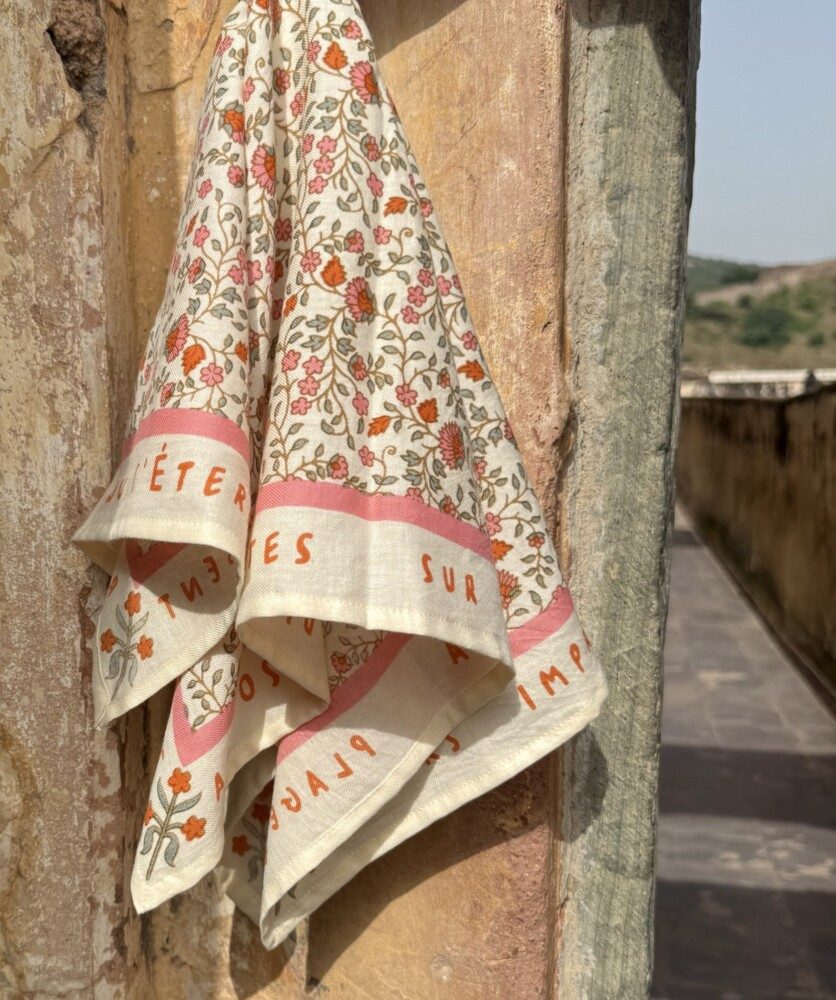 Foulard petit format – Rosa Sorbet d’Été