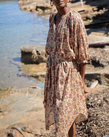 Robe Salvador – Imprimé Antoinette Terracotta