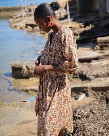Robe Salvador – Imprimé Antoinette Terracotta