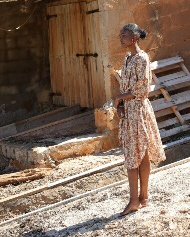 Robe Salvador – Imprimé Antoinette Terracotta