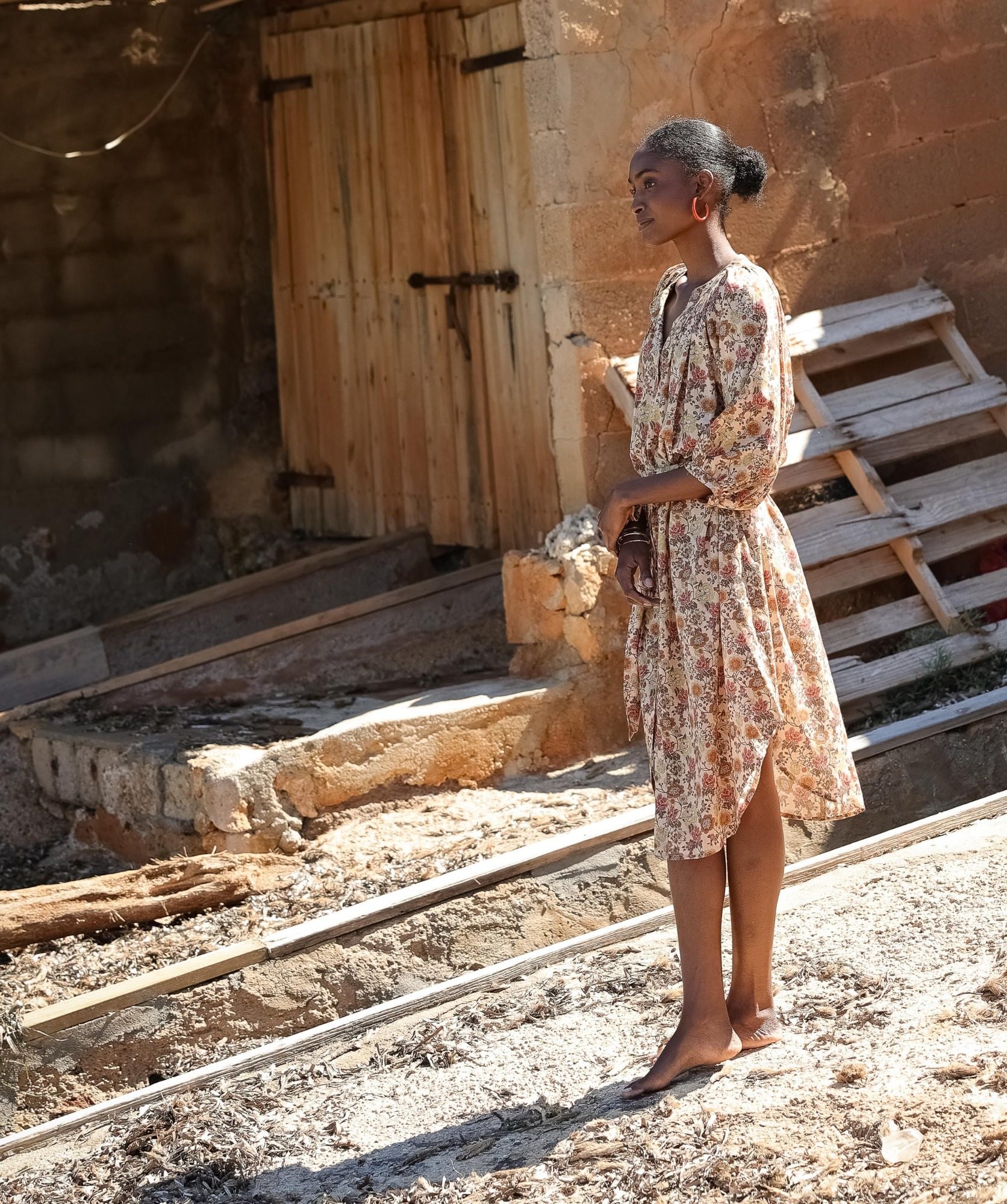Robe Salvador – Imprimé Antoinette Terracotta