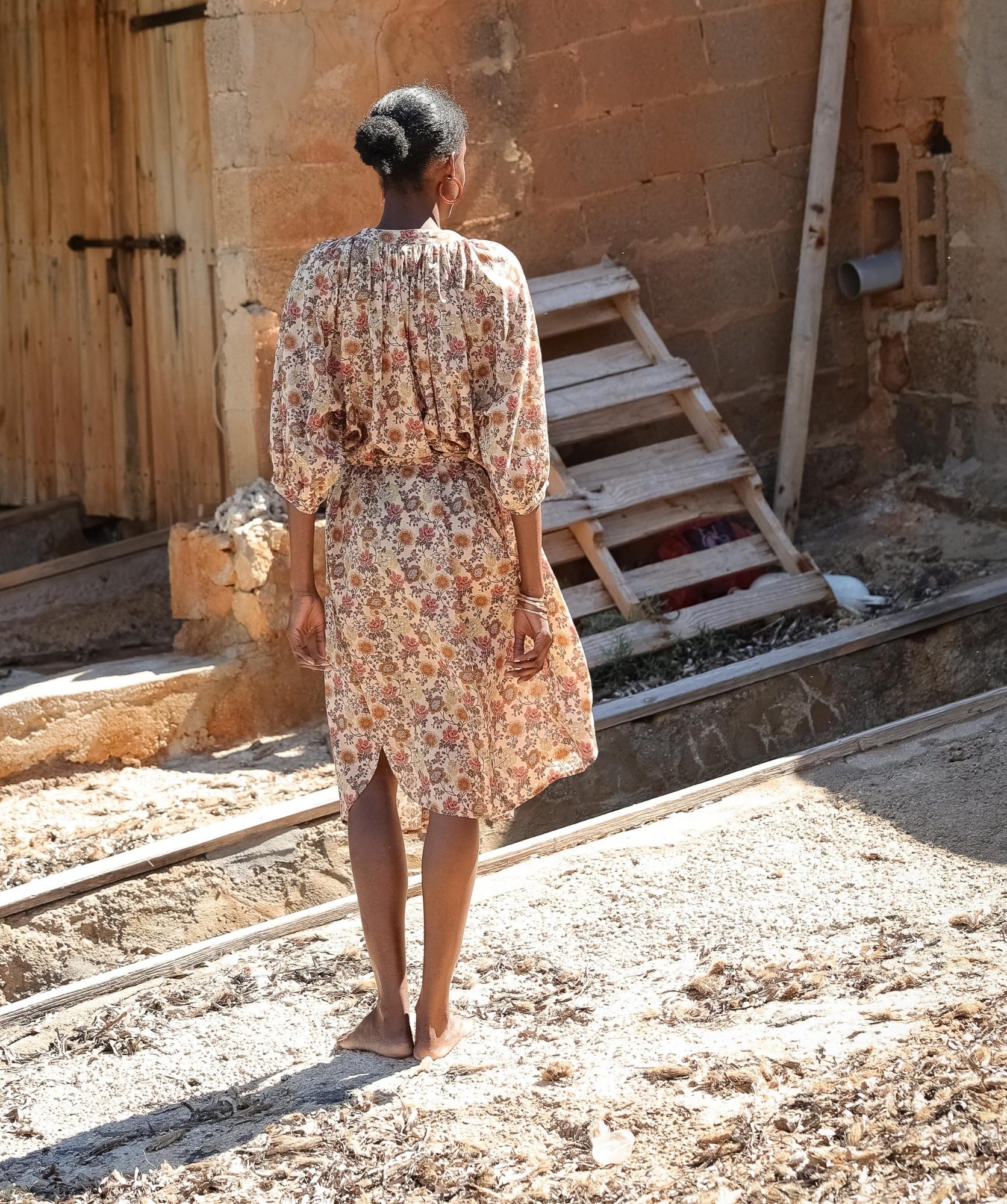 Robe Salvador – Imprimé Antoinette Terracotta