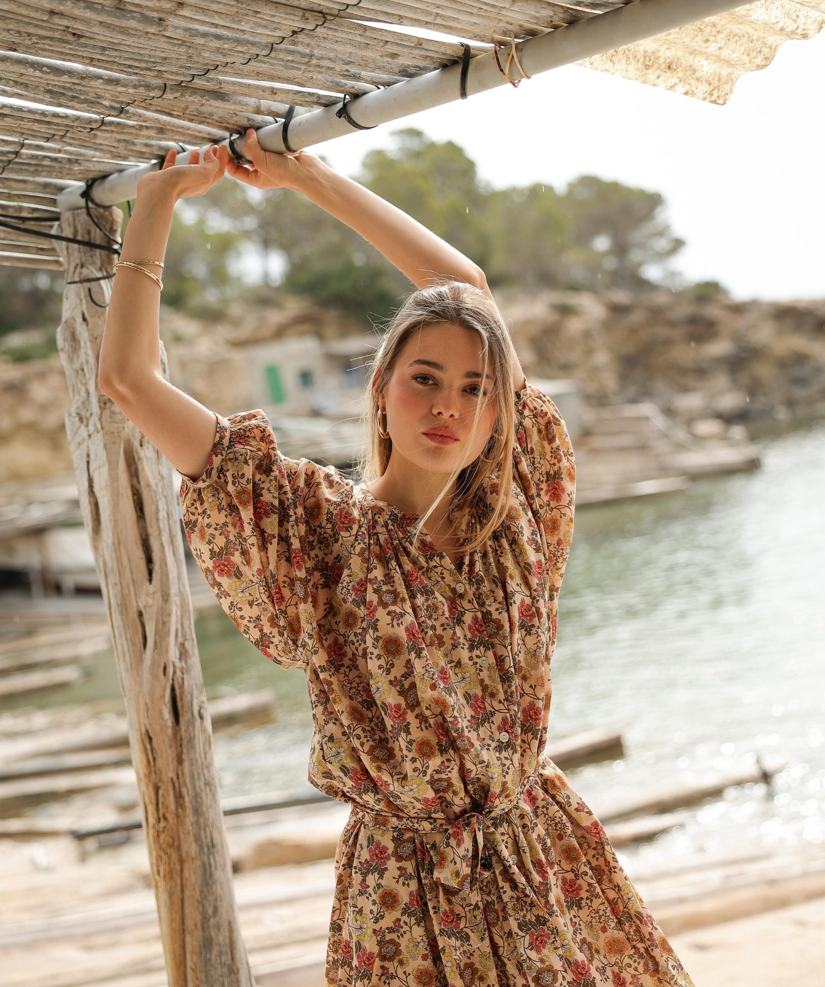 Robe Salvador – Imprimé Antoinette Terracotta