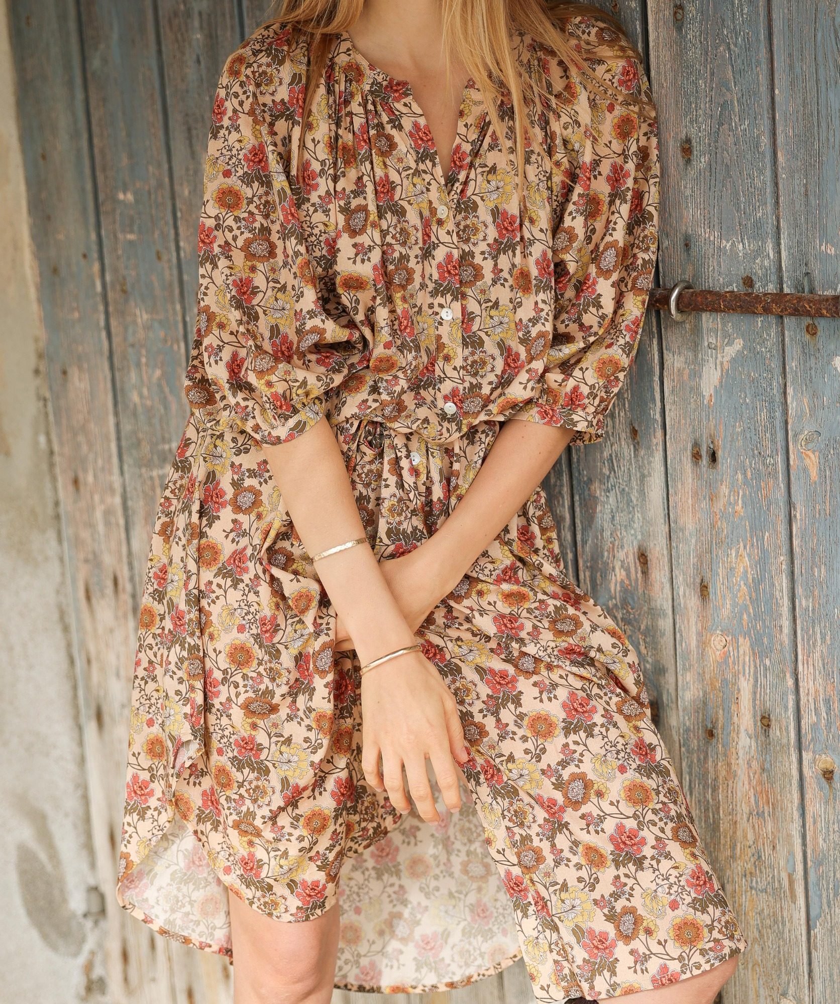 Robe Salvador – Imprimé Antoinette Terracotta