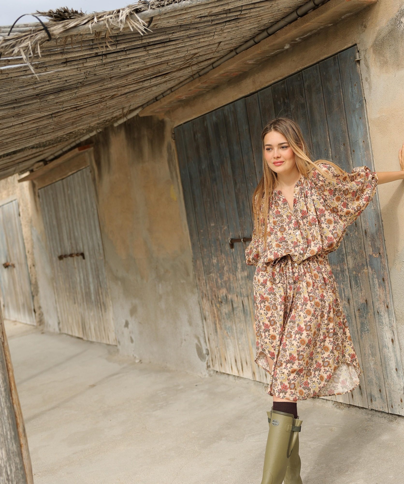 Robe Salvador – Imprimé Antoinette Terracotta