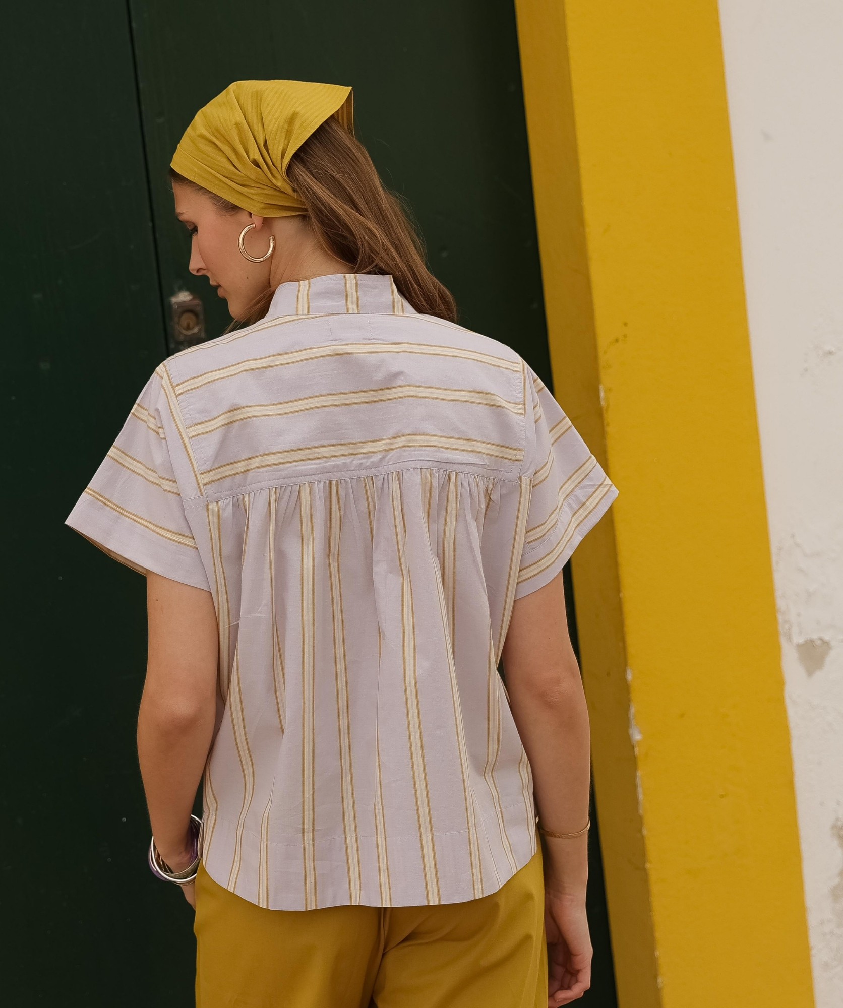 Blouse Durham – Rayure Ostuni Lilas