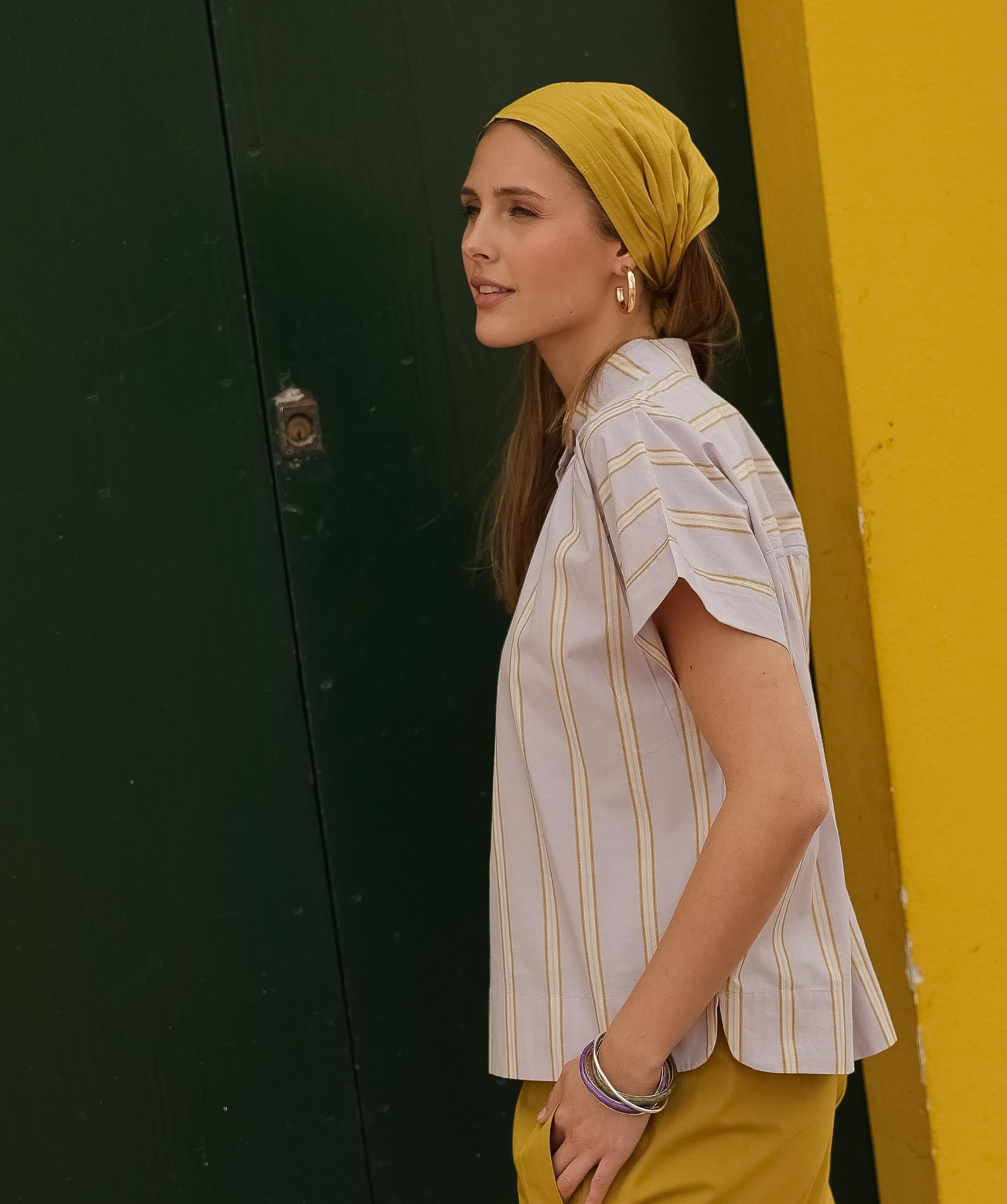 Blouse Durham – Rayure Ostuni Lilas