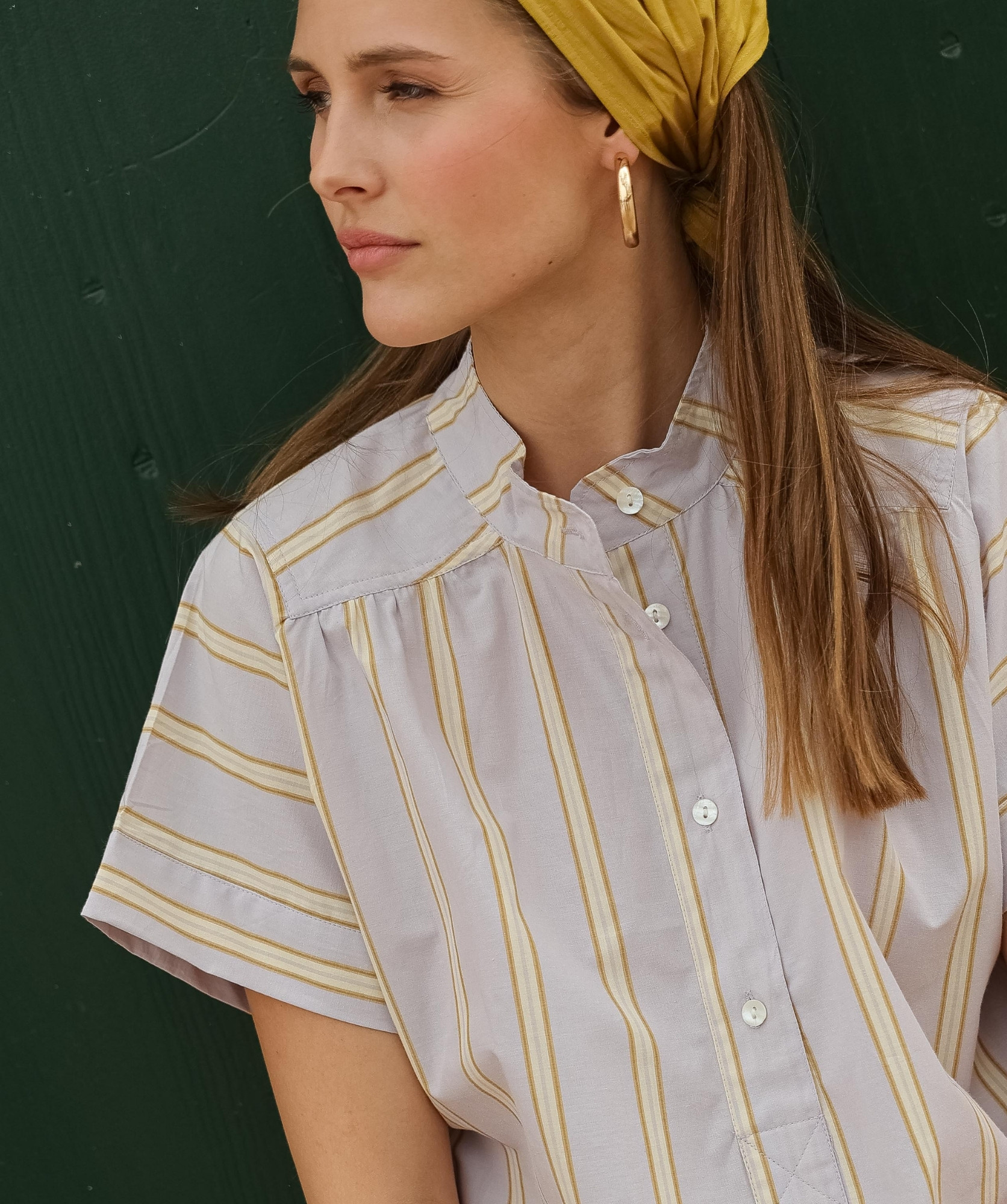 Blouse Durham – Rayure Ostuni Lilas