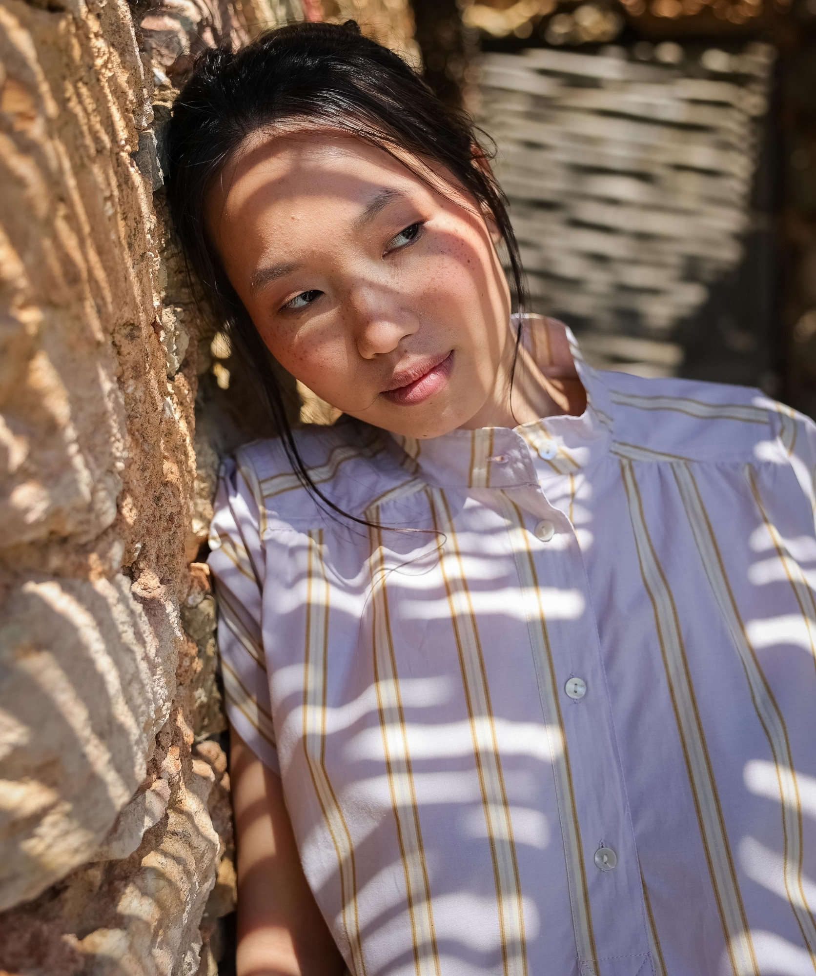 Blouse Durham – Rayure Ostuni Lilas