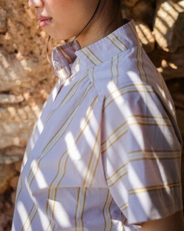 Blouse Durham – Rayure Ostuni Lilas
