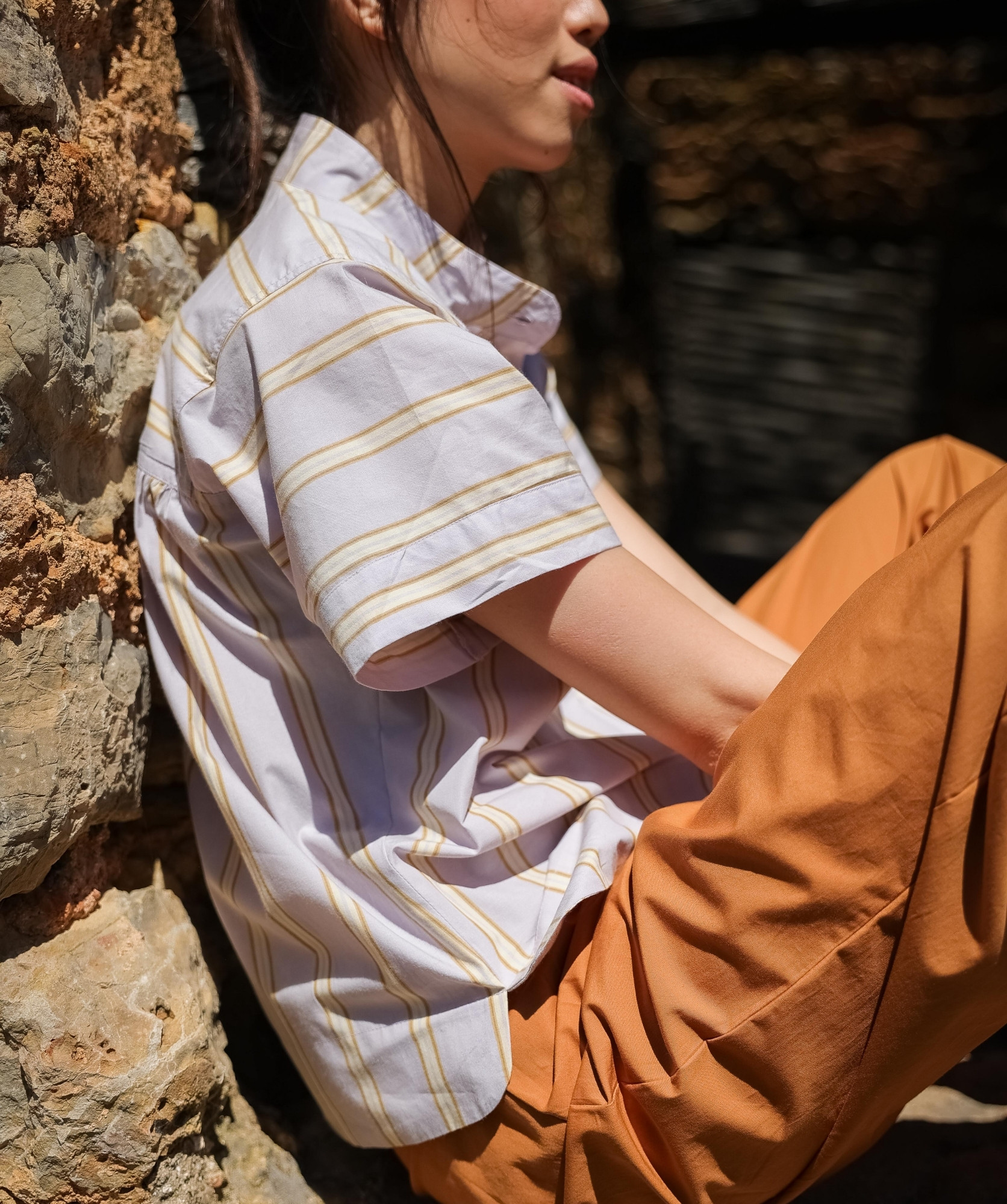 Blouse Durham – Rayure Ostuni Lilas