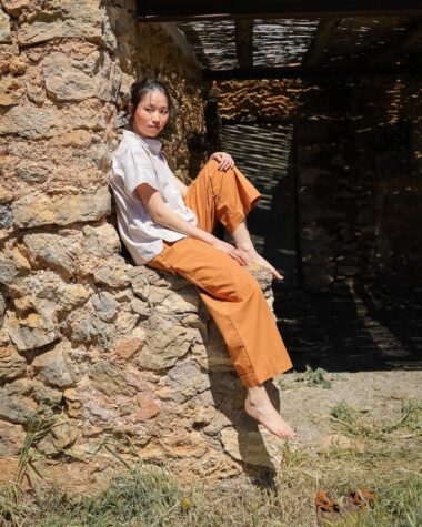 Blouse Durham – Rayure Ostuni Lilas