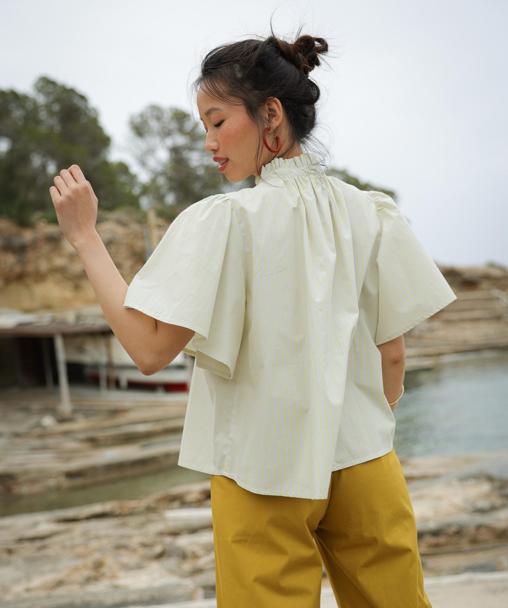 Blouse Jane – Rayure Philo Lemon