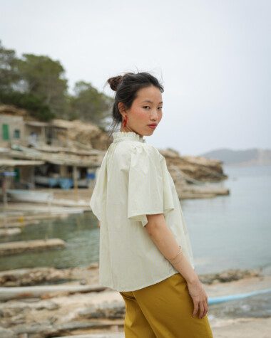 Blouse Jane – Rayure Philo Lemon
