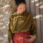 Chemise Brasilia Brodée – Voile de coton bronze