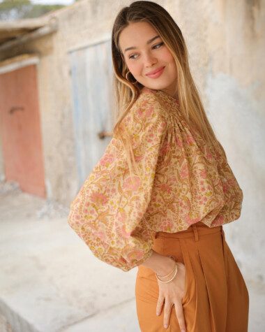 Chemise Brasilia – Imprimé Block-print Agra
