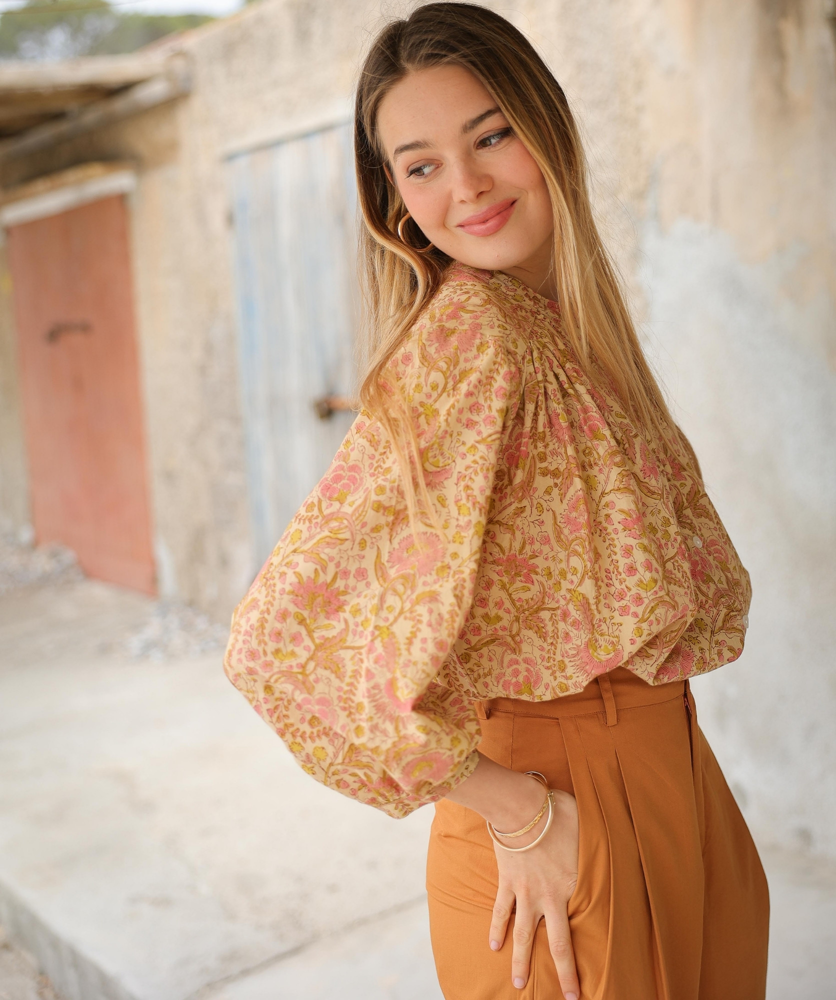 Chemise Brasilia – Imprimé Block-print Agra