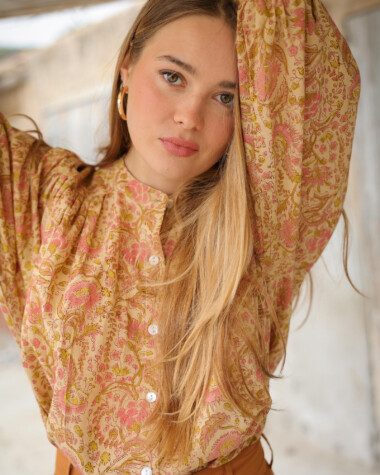 Chemise Brasilia – Imprimé Block-print Agra