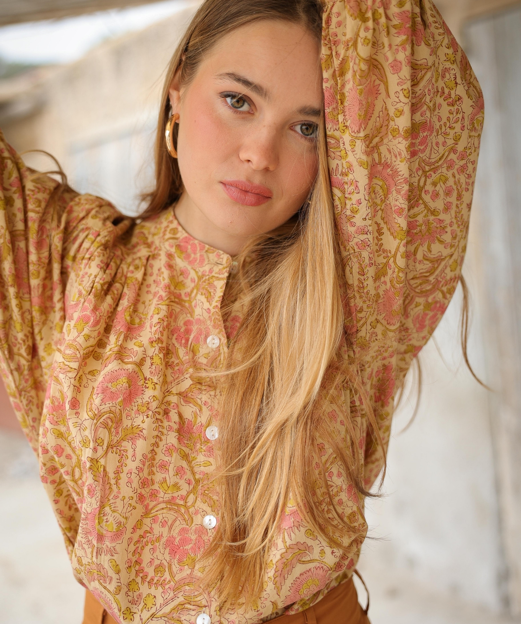 Chemise Brasilia – Imprimé Block-print Agra