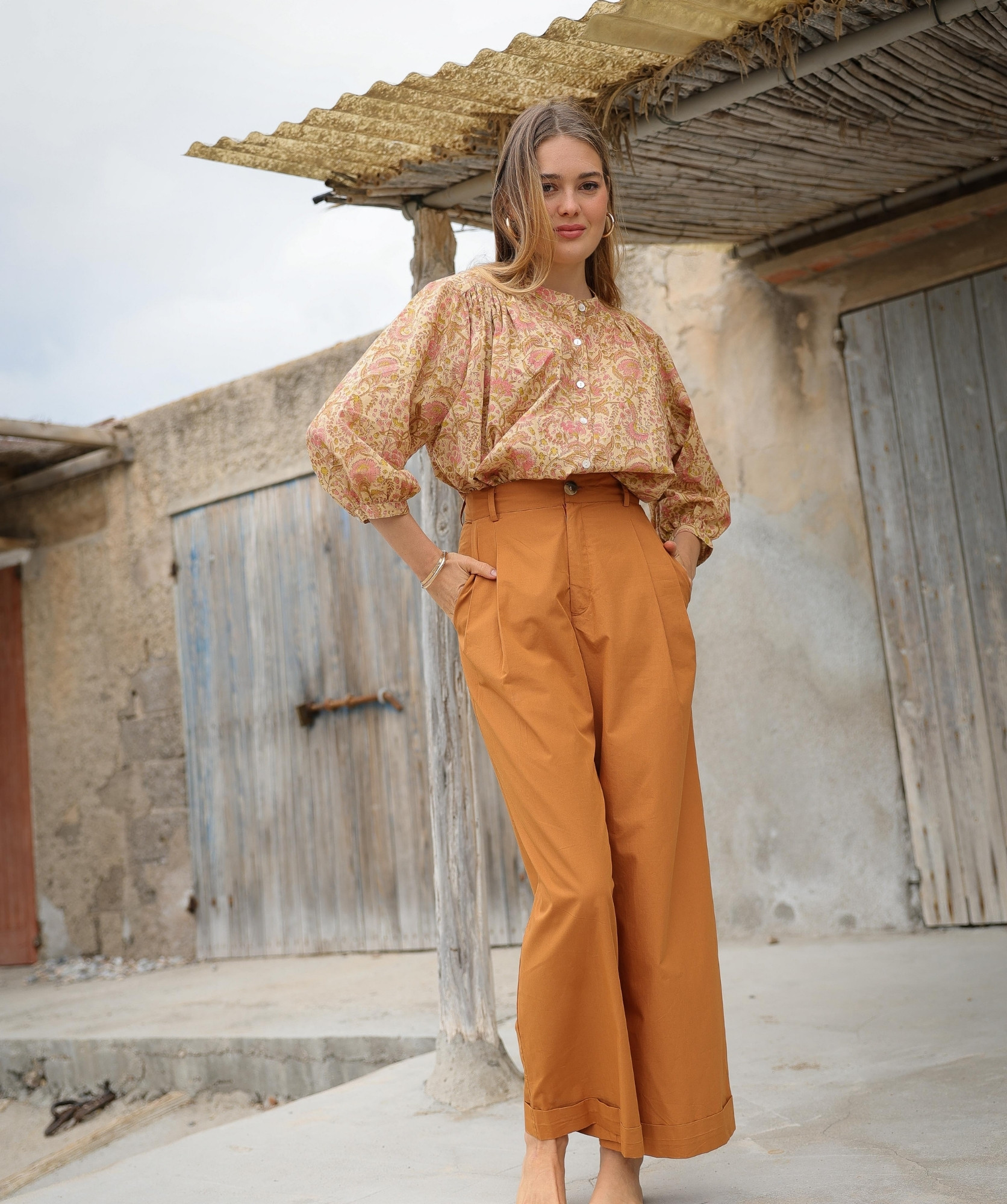 Chemise Brasilia – Imprimé Block-print Agra