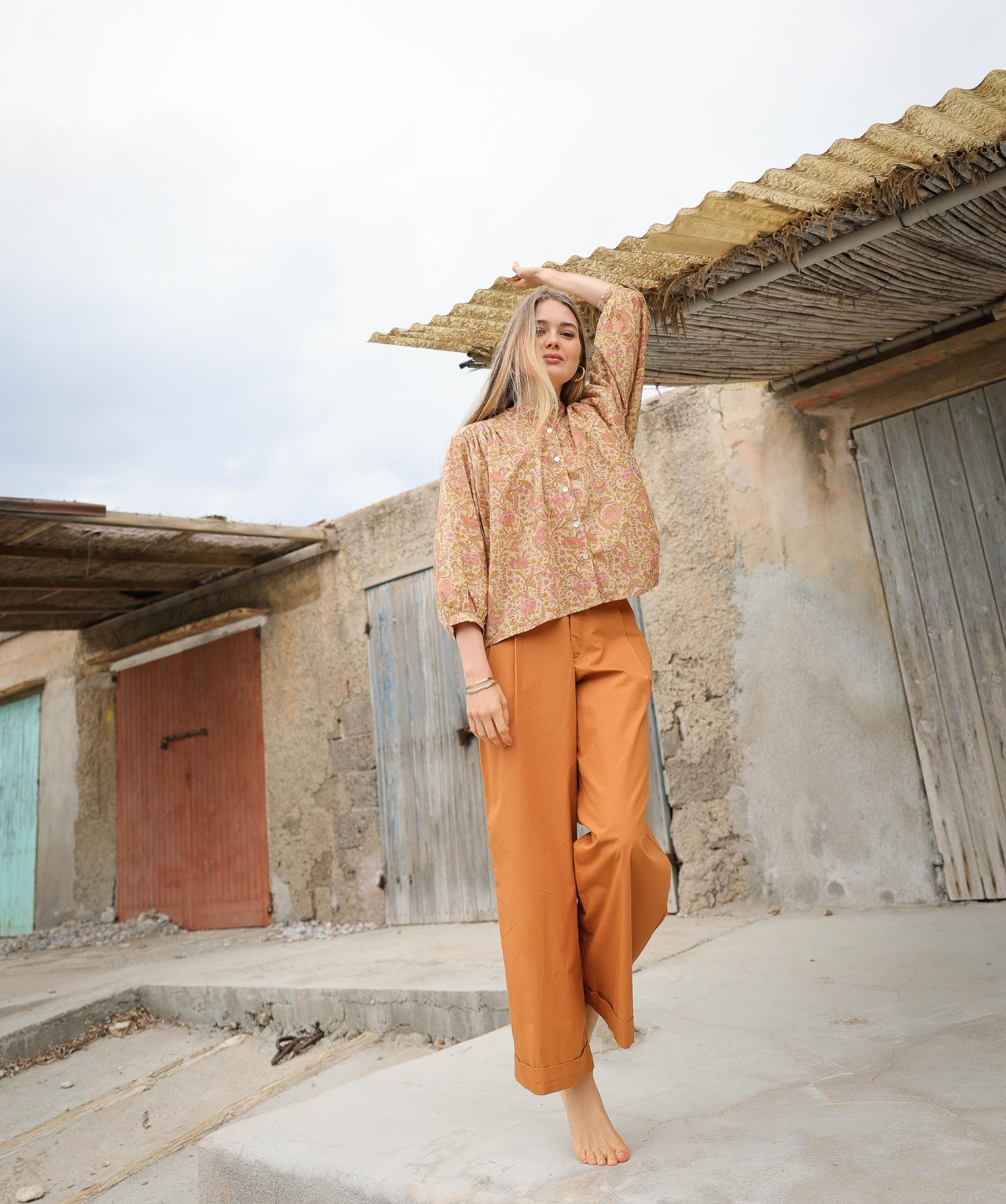 Chemise Brasilia – Imprimé Block-print Agra