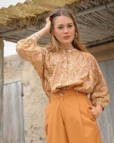 Chemise Brasilia – Imprimé Block-print Agra