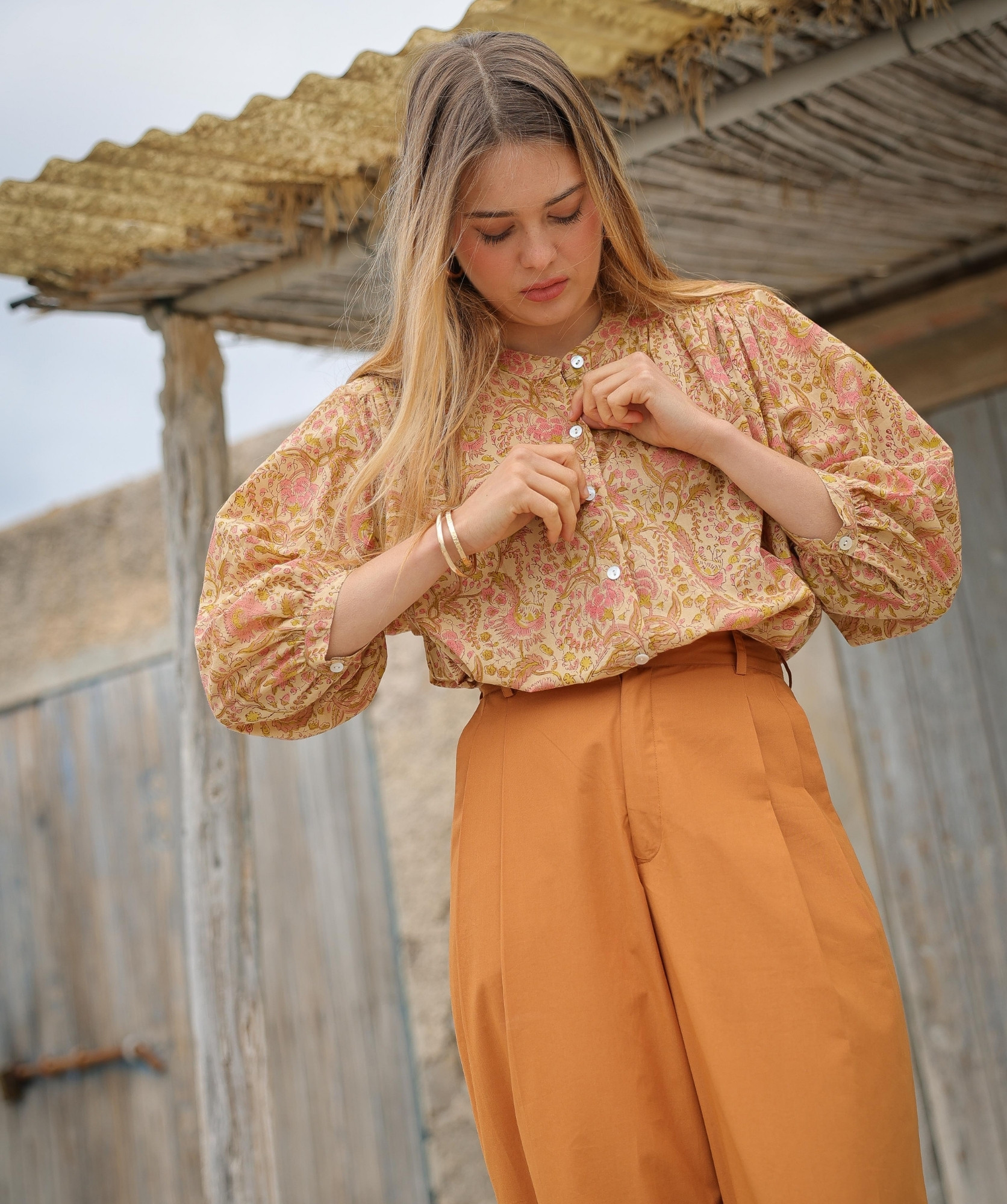 Chemise Brasilia – Imprimé Block-print Agra