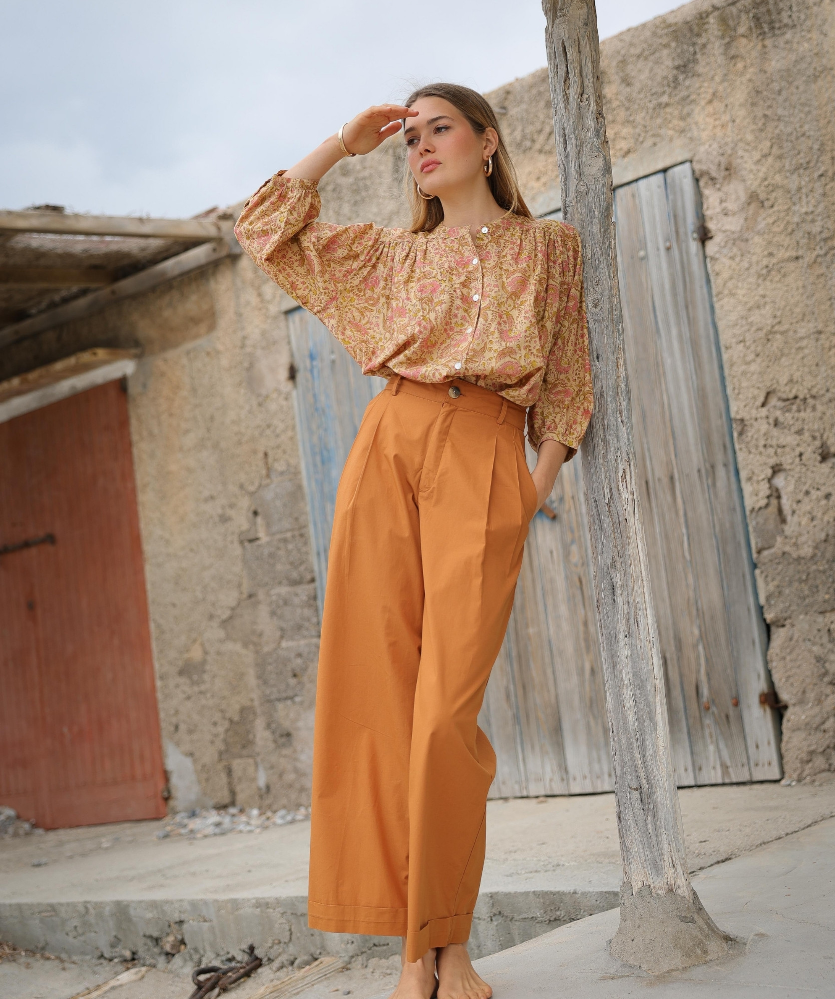 Chemise Brasilia – Imprimé Block-print Agra