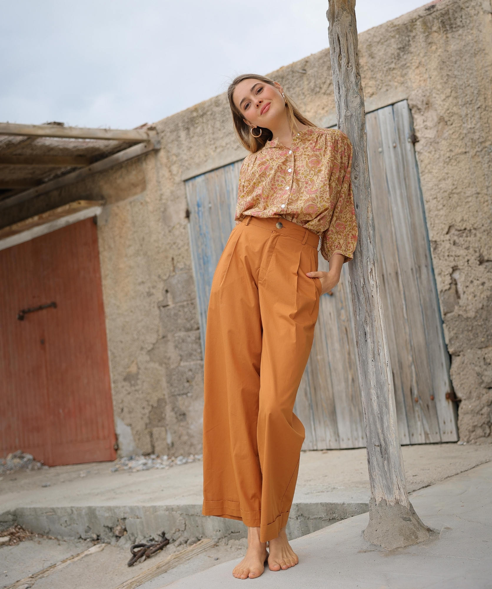 Chemise Brasilia – Imprimé Block-print Agra