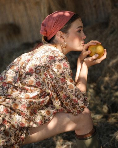 Chemise Brasilia – Imprimé Antoinette Terracotta