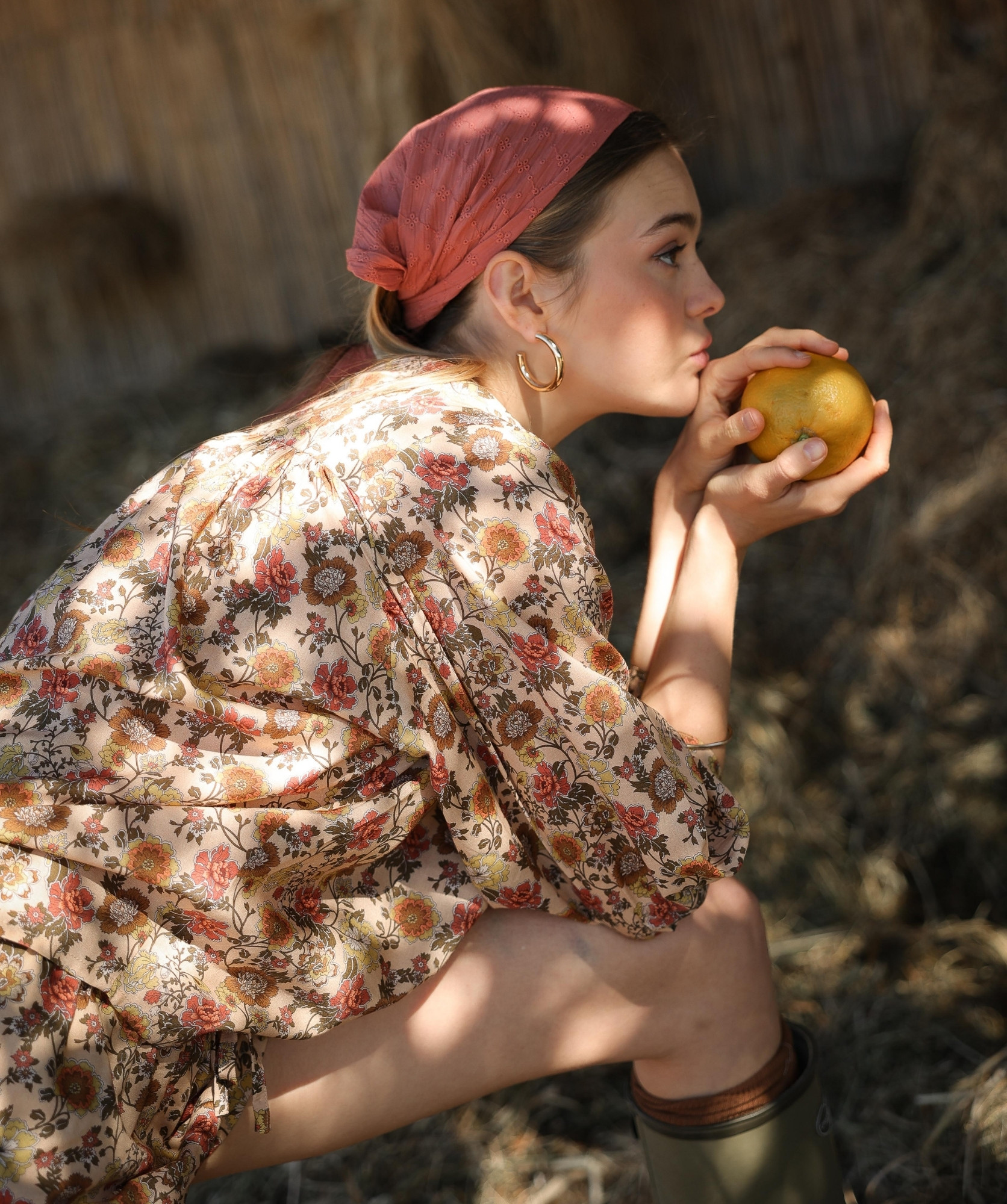 Chemise Brasilia – Imprimé Antoinette Terracotta