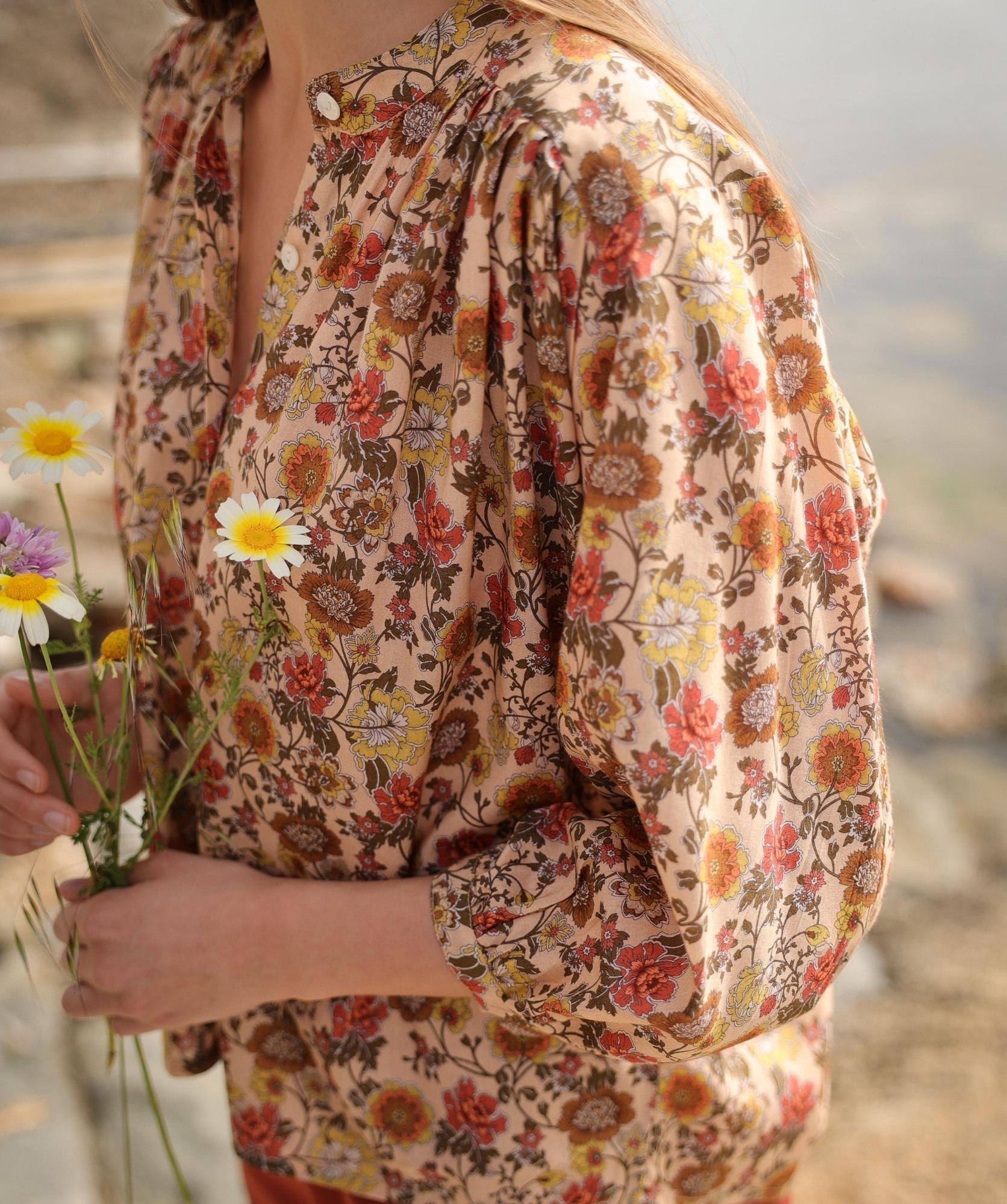Chemise Brasilia – Imprimé Antoinette Terracotta