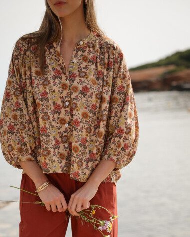 Chemise Brasilia – Imprimé Antoinette Terracotta