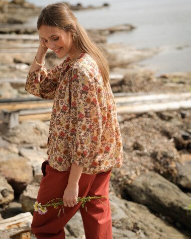 Chemise Brasilia – Imprimé Antoinette Terracotta